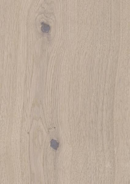 Landhausdiele Eiche astig, gealtert, handgehobelt, weiß geölt 2,87m²/Paket